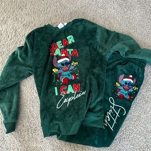 Disney Green Stitch Pajama Set
